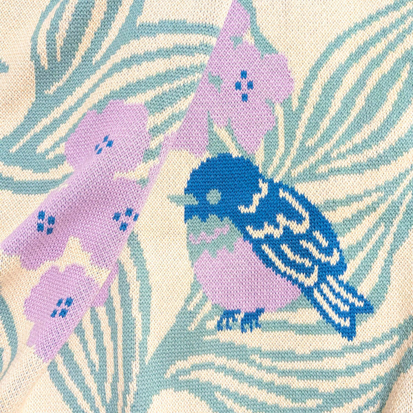 Bluebirds Throw Blanket - Lilac