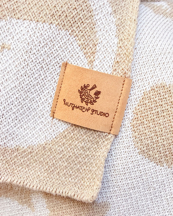 Poppy Pets Throw Blanket - Cream