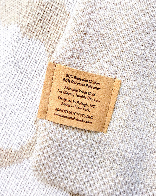 Poppy Pets Throw Blanket - Cream