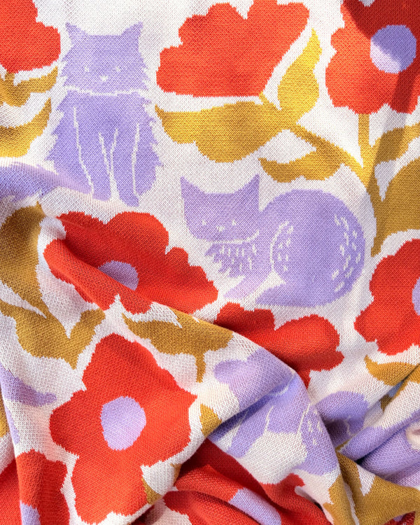 Poppy Pets Throw Blanket - Poppy Red