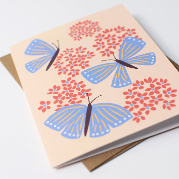 Butterflies & Milkweed Card