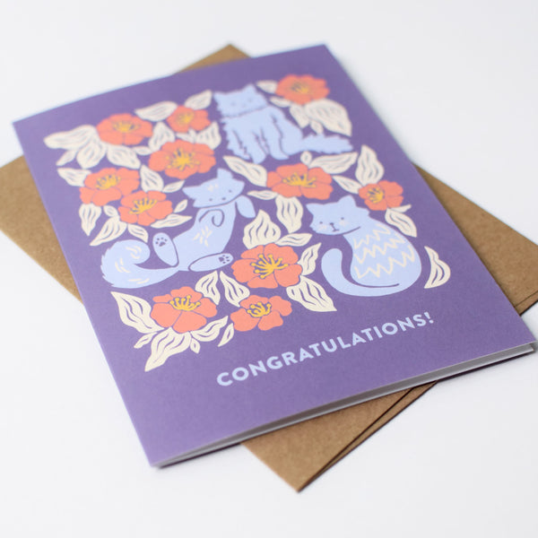 Cats Congratulations Card
