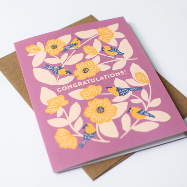 Goldfinch Congratulations Card