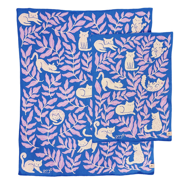 Cat Club Throw Blanket - Lake