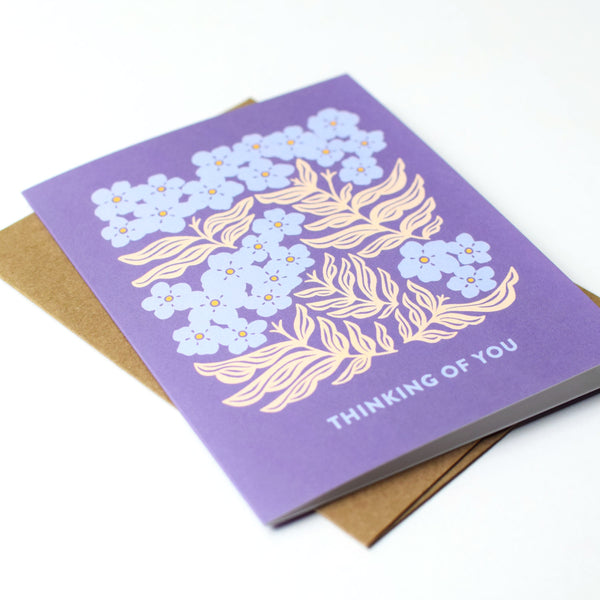 Forget-Me-Nots Thinking of You Card