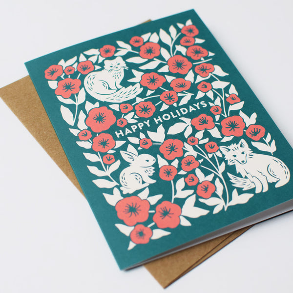 Woodland Animal Holiday Card Set