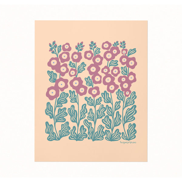 Hollyhock Art Print