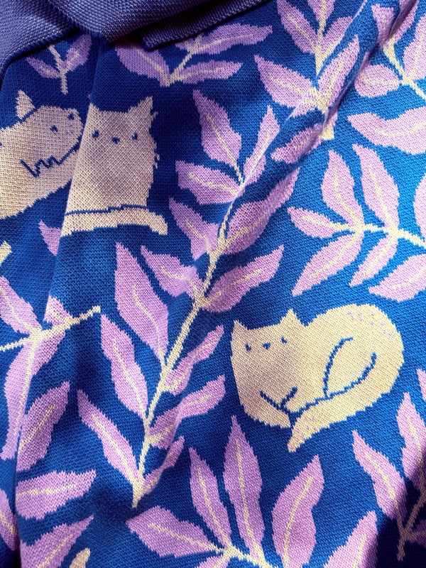 Cat Club Throw Blanket - Lake