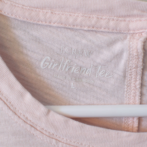 Upcycled Soft Pink Earth Day Every Day T-Shirt - Women’s Size Large