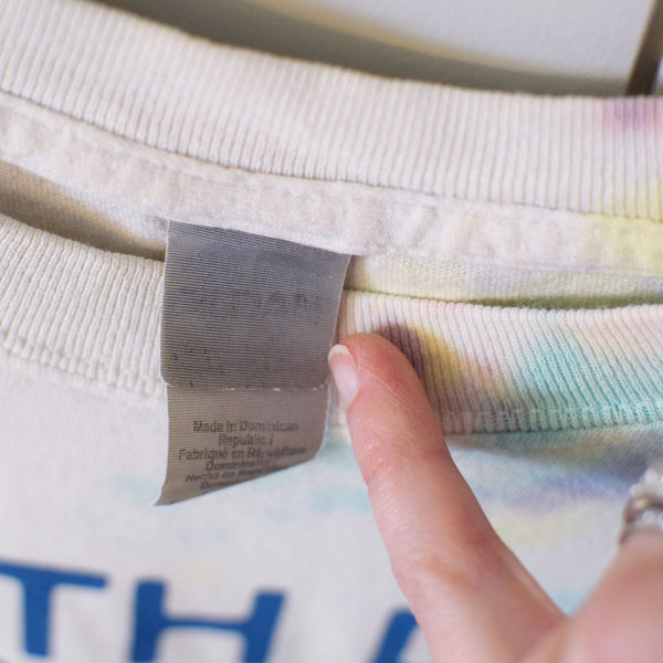 Upcycled Tie-Dye Earth Day Every Day T-Shirt - Unisex Size Large