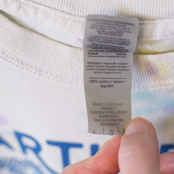 Upcycled Tie-Dye Earth Day Every Day T-Shirt - Unisex Size Large