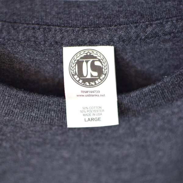 Upcycled Dark Gray Earth Day Every Day T-Shirt - Unisex Size Large