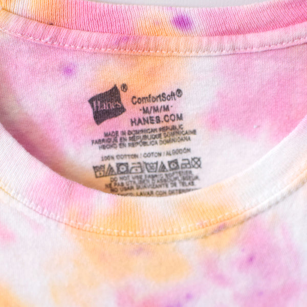 Upcycled Tie-Dye Earth Day Every Day T-Shirt - Unisex Size Medium