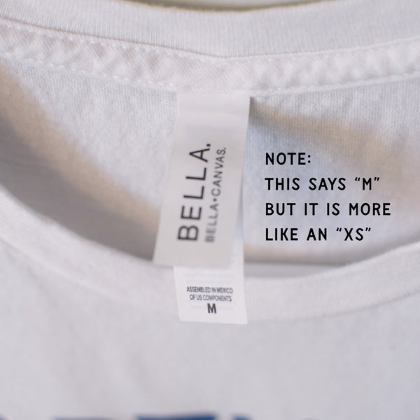 Upcycled White Earth Day Every Day T-Shirt - Unisex Size X-Small