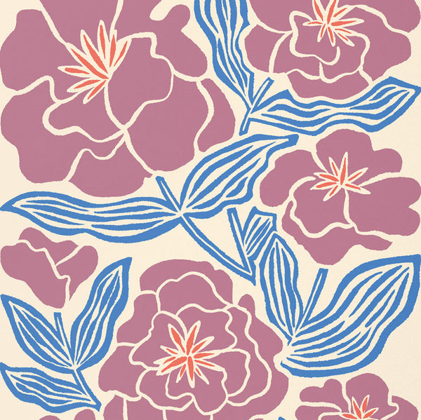 Close-up view of Camellia Blooms art print by Chrissie Van Hoever Nuthatch Studio.