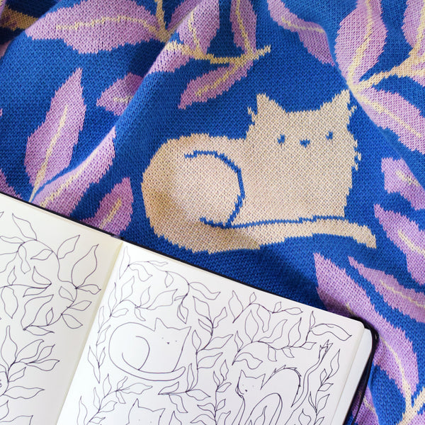 Cat Club Baby Blanket - Lake