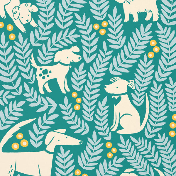 Close up of Dog Park art print by Chrissie Van Hoever