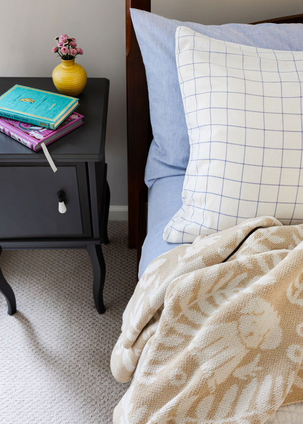 Dog Park Throw Blanket - Cream