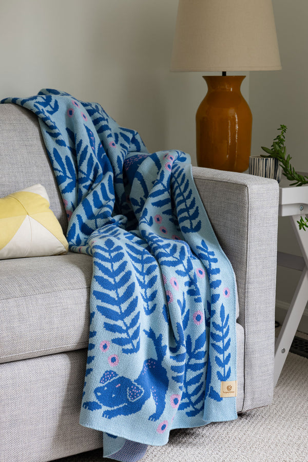 Dog Park Throw Blanket - Sky