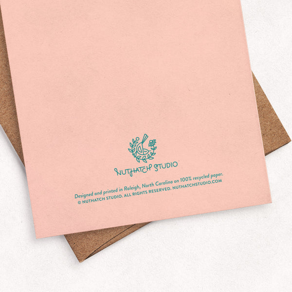 Nuthatches & Magnolia Card