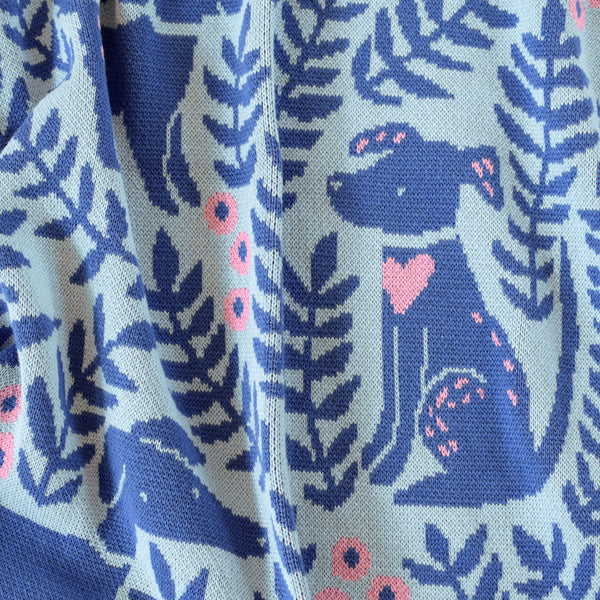 Dog Park Throw Blanket - Sky