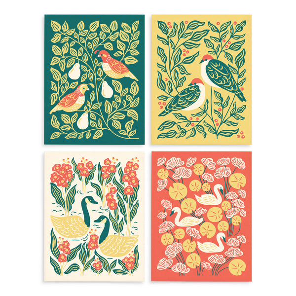Holiday Birds Assorted Card Set