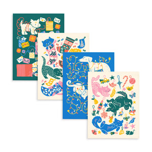 Merry Pets Assorted Christmas Card Set