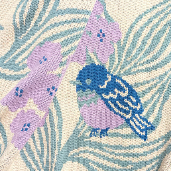 Bluebirds Throw Blanket - Lilac