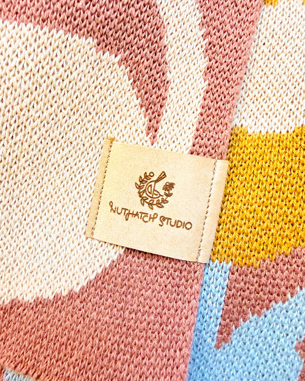 Poppy Pets Throw Blanket - Mocha