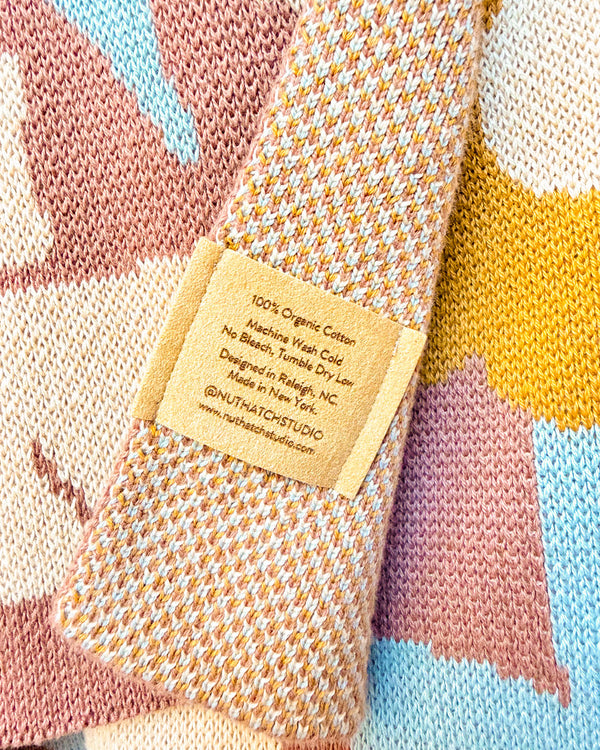 Poppy Pets Throw Blanket - Mocha