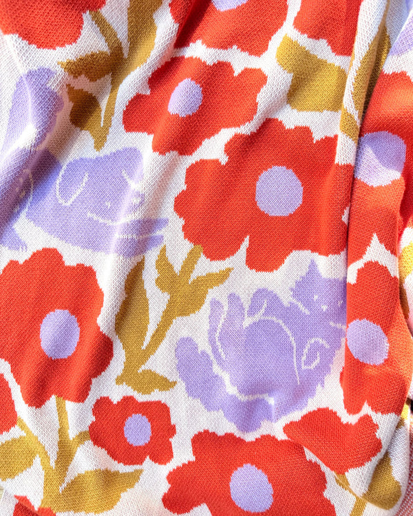 Poppy Pets Throw Blanket - Poppy Red