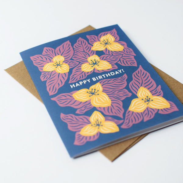 Trillium Birthday Card
