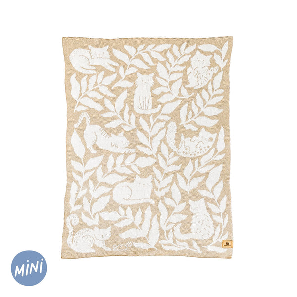 Cat Club Baby Blanket - Cream