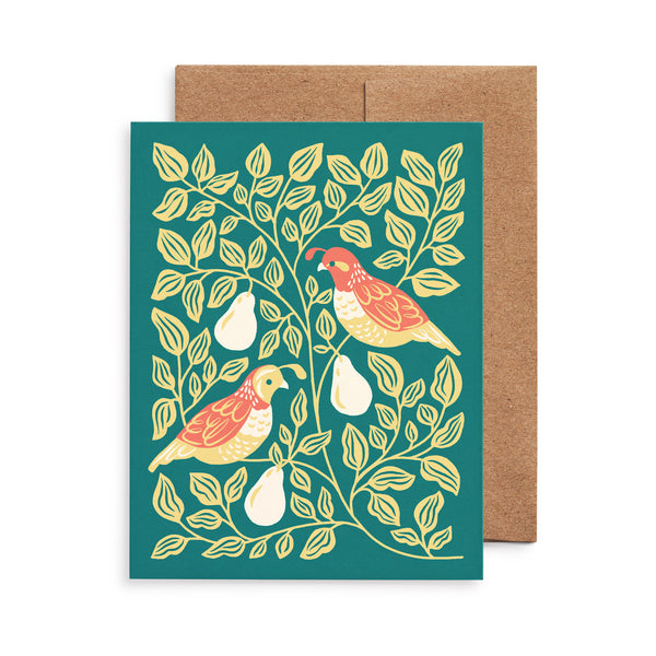 Partridges Holiday Greeting Card