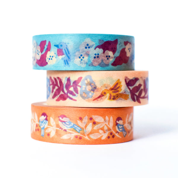 Birds & Blooms Washi Tape Set