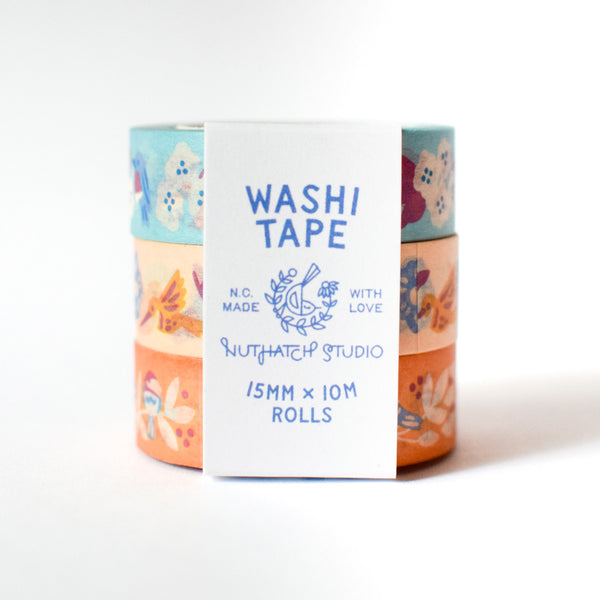 Birds & Blooms Washi Tape Set