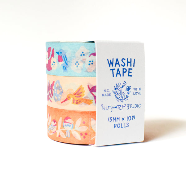 Birds & Blooms Washi Tape Set