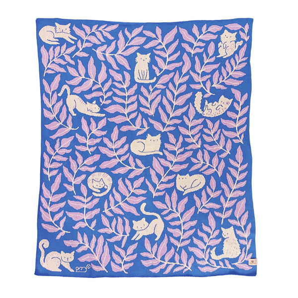 Cat Club Throw Blanket - Lake