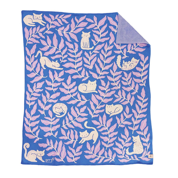 Cat Club Throw Blanket - Lake