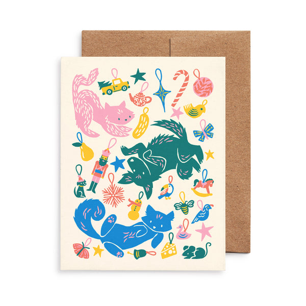 Merry Pets & Christmas Ornaments Card