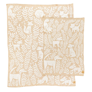 Dog Park Throw Blanket - Cream