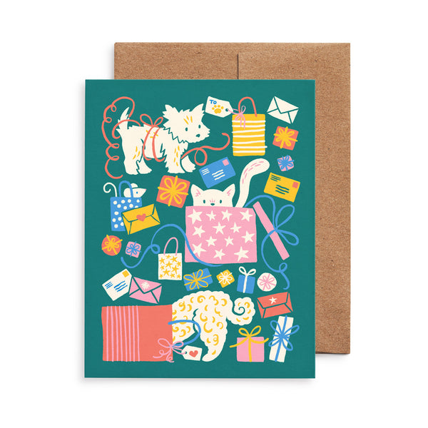 Merry Pets & Christmas Presents Card