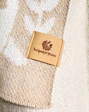 Dog Park Baby Blanket - Cream