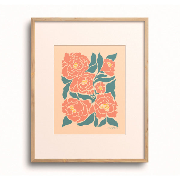 Pink Peonies Art Print