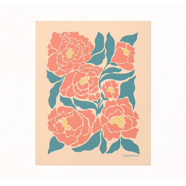 Pink Peonies Art Print