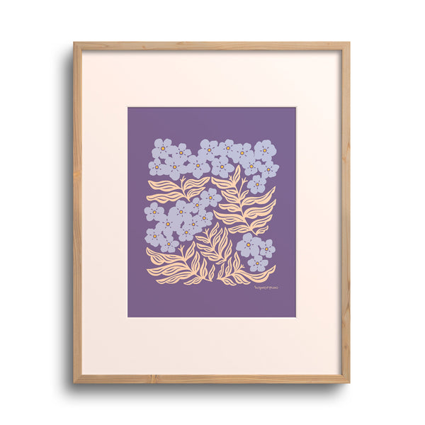 Forget-Me-Nots Art Print