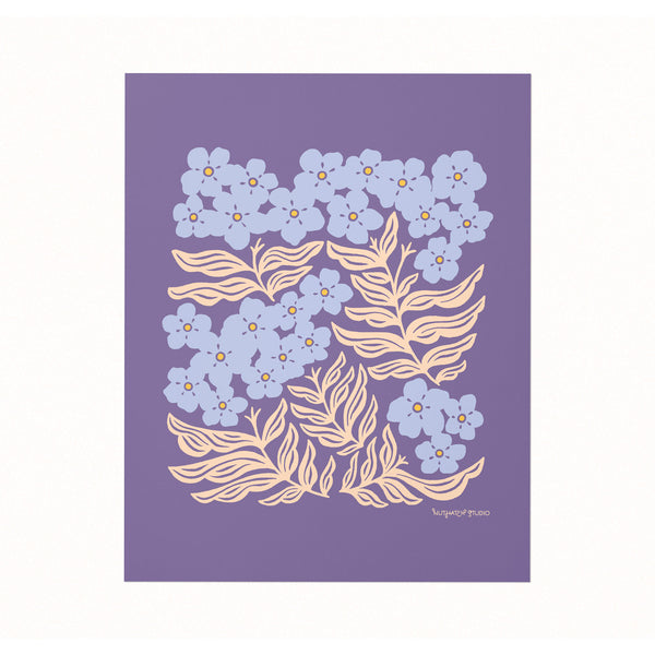 Forget-Me-Nots Art Print