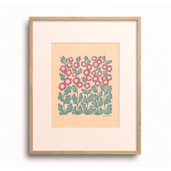 Hollyhock Art Print