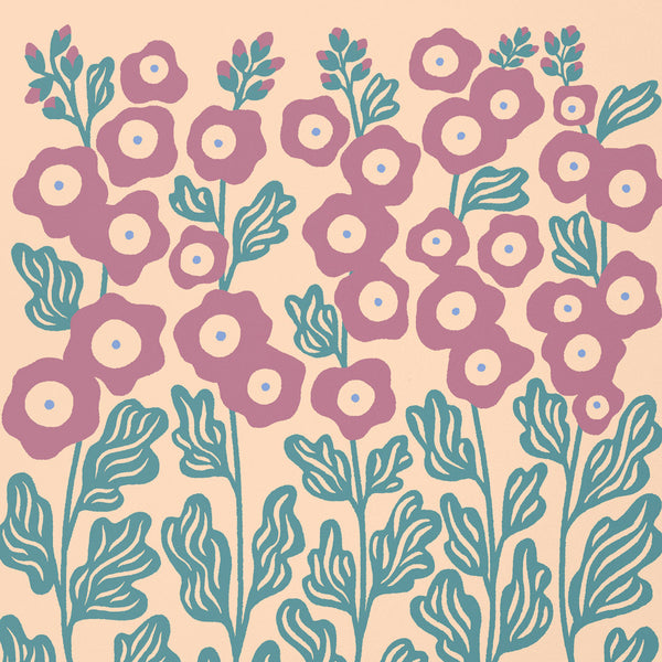 Hollyhock Art Print
