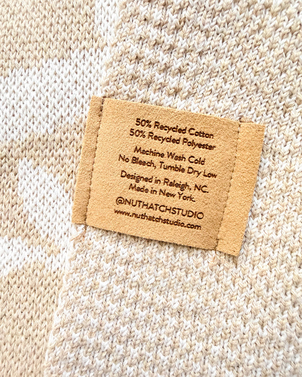 Cat Club Baby Blanket - Cream